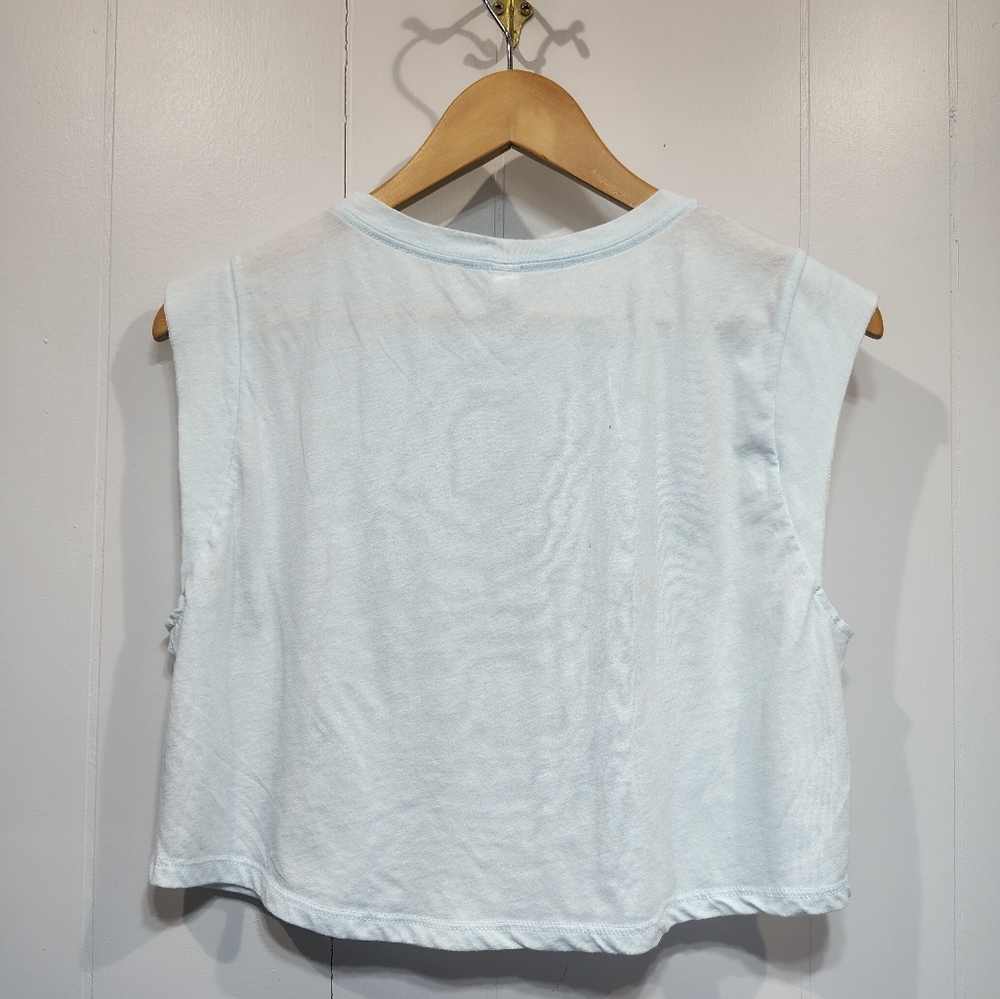Bella Canvas Cropped Graphic Tee Medium Peace Love Mandala Tank Top - Picture 5 of 6
